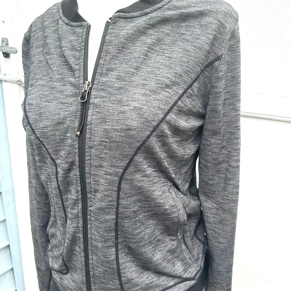 Athleta jacket WOMENS Small full zip bombastic bomber athleisure workout active - Picture 2 of 9